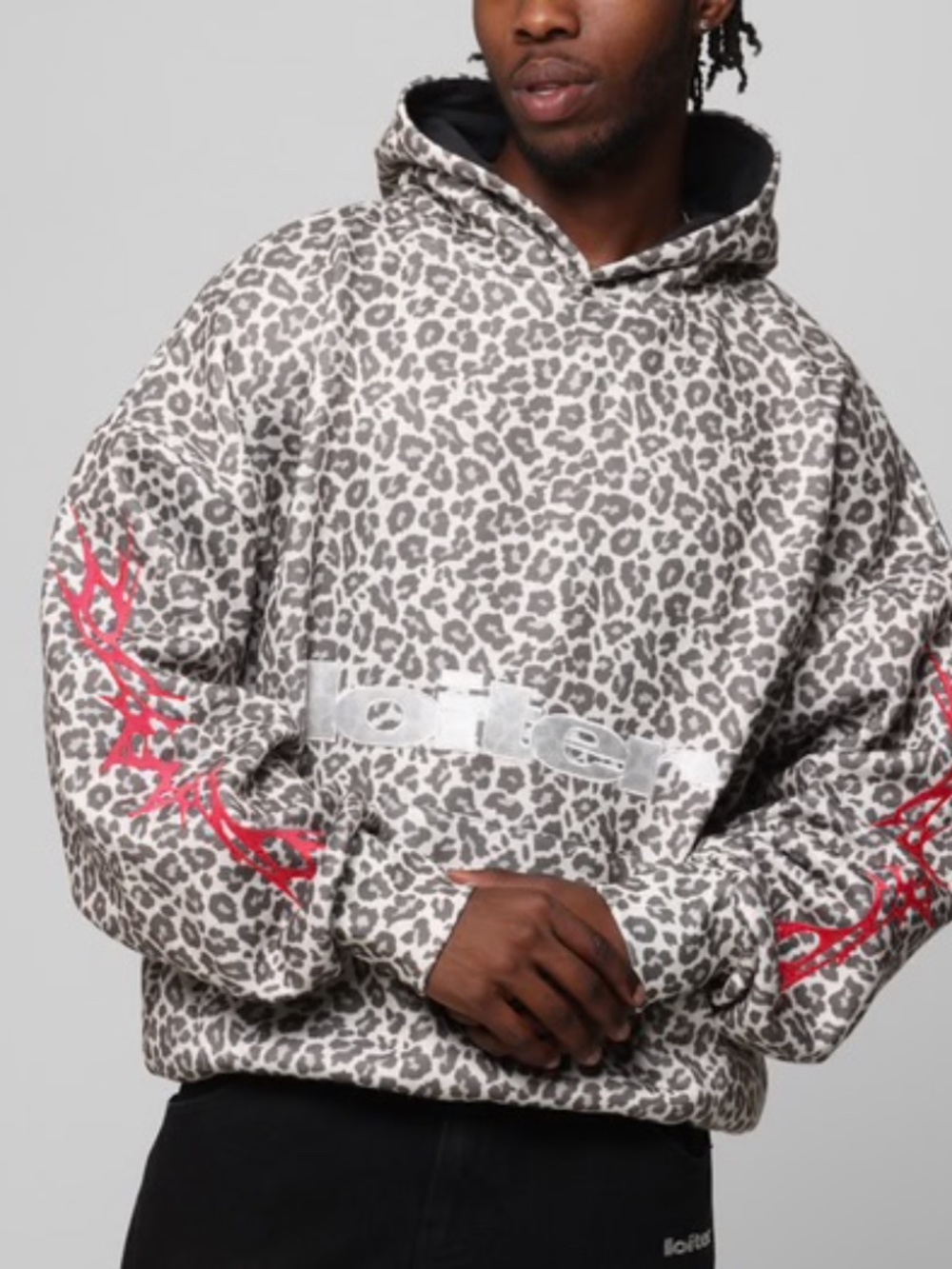 Loiter Snow Leopard SOHO Hoodie size Small